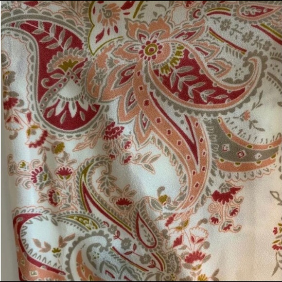 Paisley Print Mock Wrap Dress - Picture 5 of 8